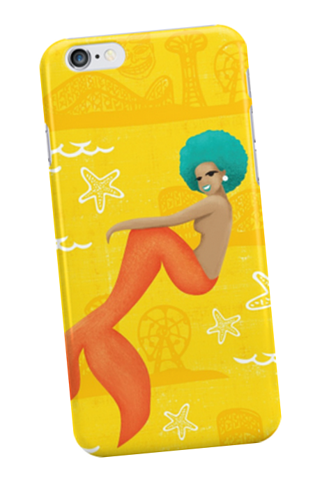 mermaid-phonecase-blue-yellow